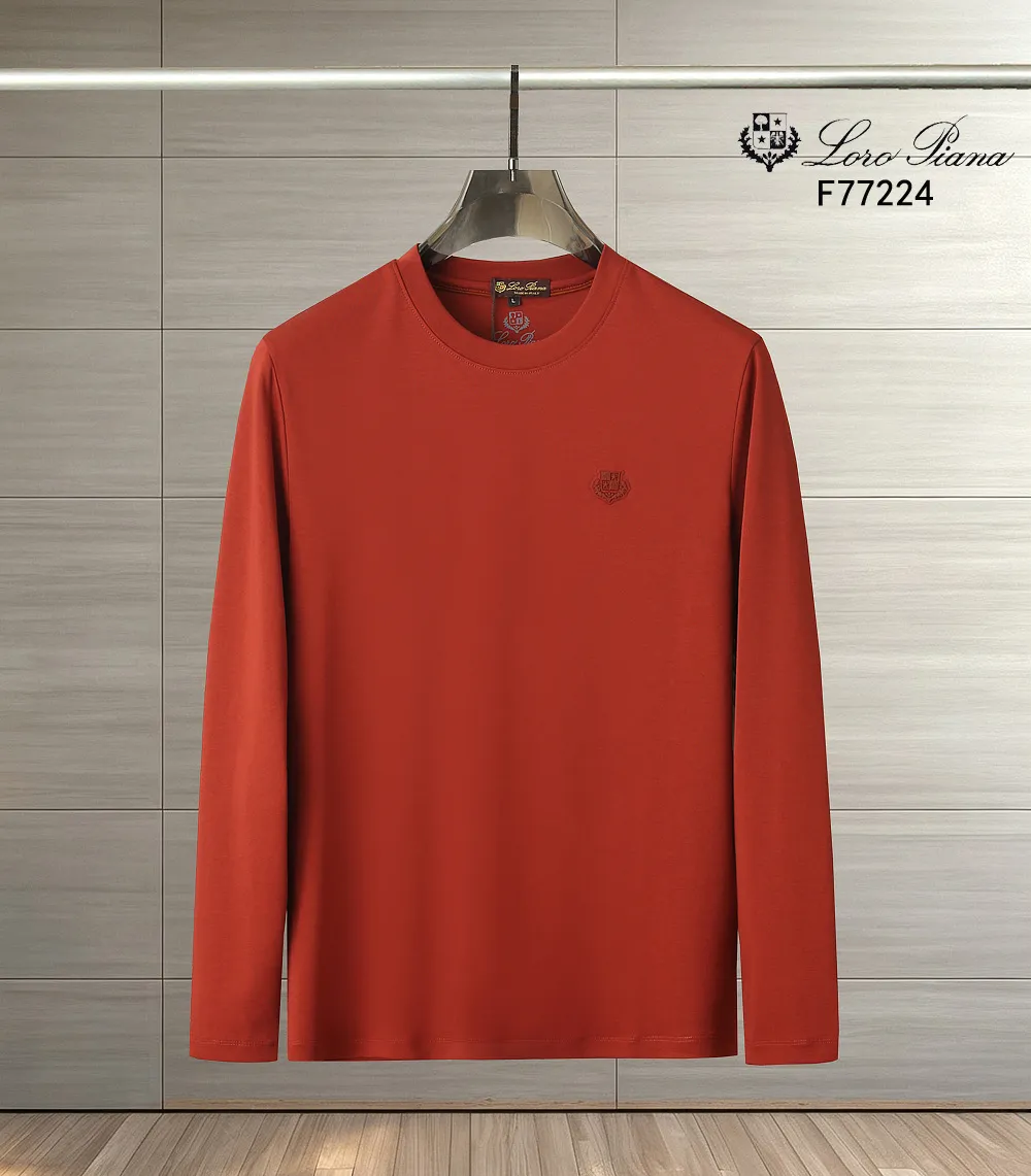 Lp Early Autumn Exclusively for New Arrival Original Men's Round Neck Long Sleeve Long Velvet Double Mercerized Premium Customized High Version Fashion Versatile Hot Sale⚠️⚠️ Original Imported Pure Cotton Fabric Chest Logo Pattern Design Super Soft and Delicate Feeling Skin-Friendly and Comfortable Premium Boutique Made on behalf of Factory's fine workmanship The upper body is very good Men's must-have items Complete with three standards Sizes M-4xl